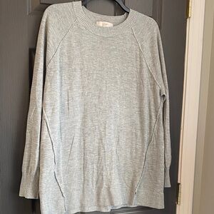 LOFT women’s  Light Gray Crewneck Sweater